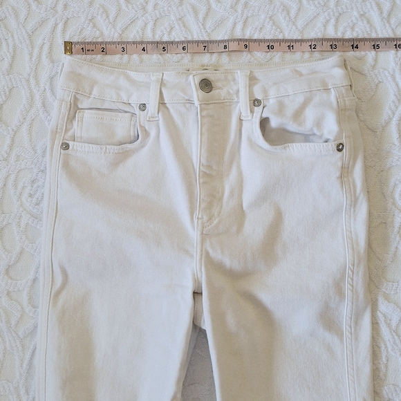 Free People Raw White Ripped High Rise Jeans 28 - Picture 11 of 15